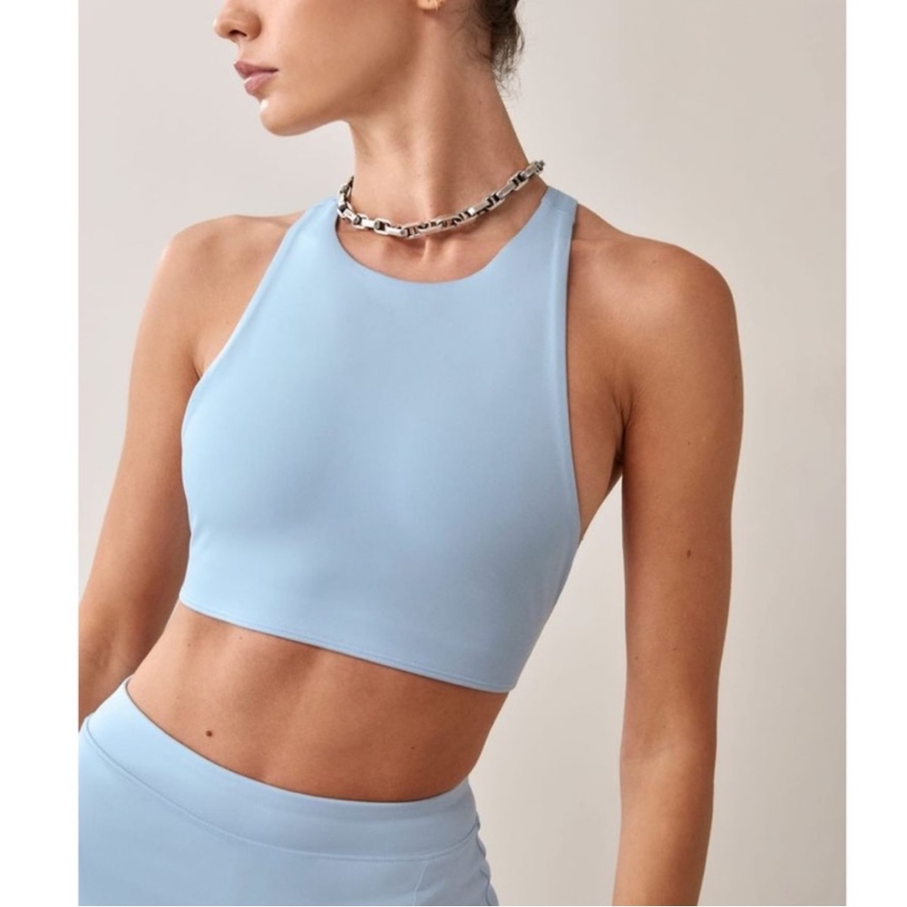 REFORMATION Luna Ecomove Bra Blue Size M